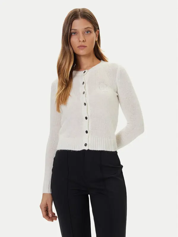 Gaudi Gaudi Kardigan 521BD53011 Écru Regular Fit