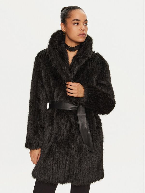 Gaudi Gaudi Krzno 421FD39005 Crna Regular Fit