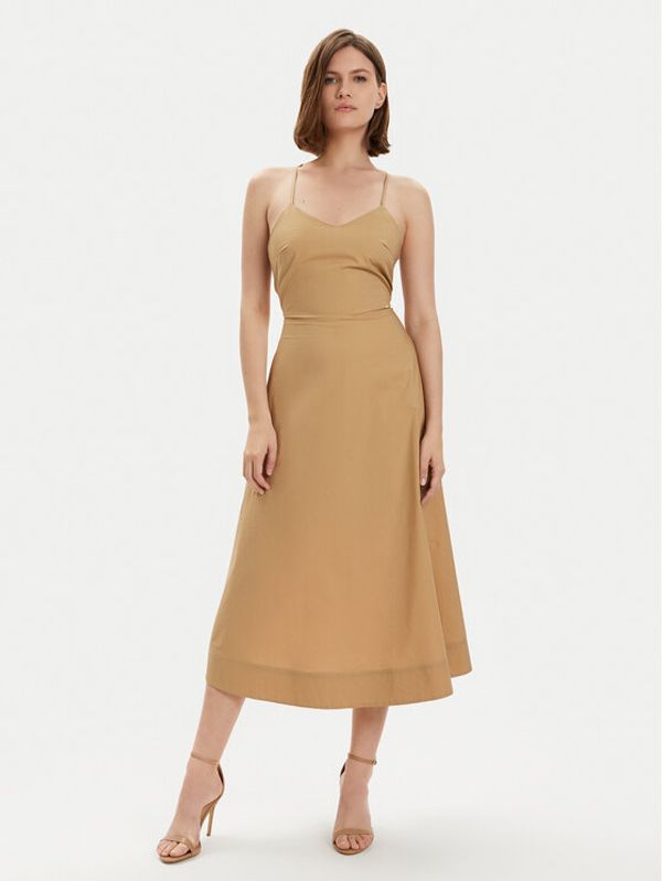 Gaudi Gaudi Ljetna haljina 411FD15002 Bež Regular Fit