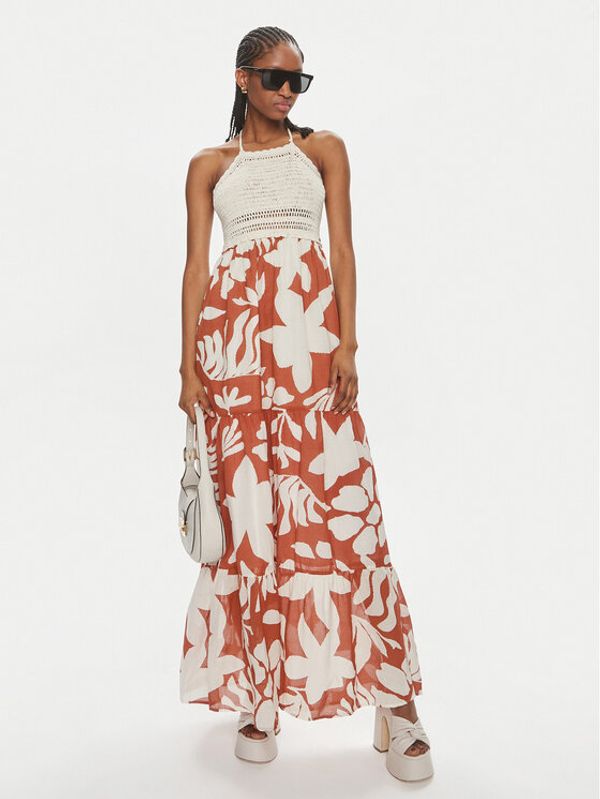 Gaudi Gaudi Ljetna haljina 411FD15006 Narančasta Regular Fit