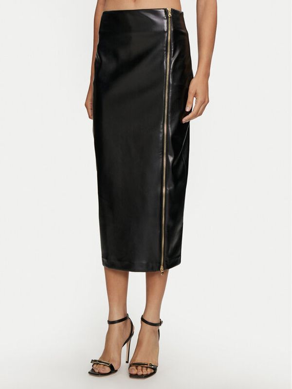 Gaudi Gaudi Suknja od imitacije kože 421FD78001 Crna Regular Fit