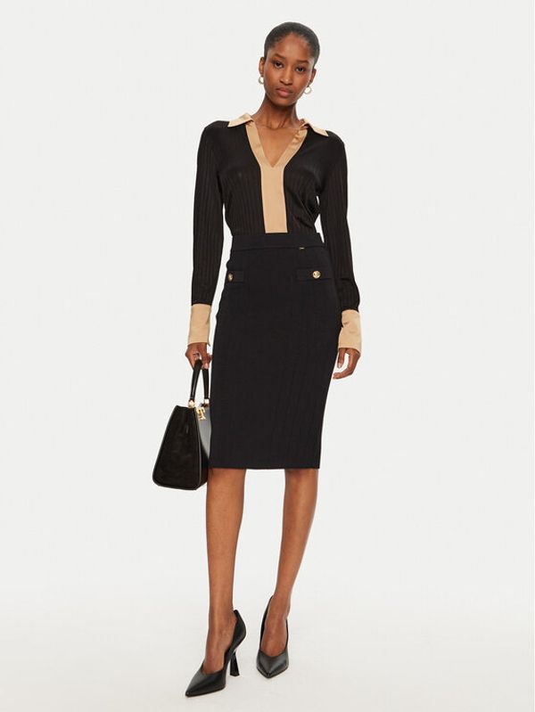 Gaudi Gaudi Suknja olovka 421FD73002 Crna Slim Fit