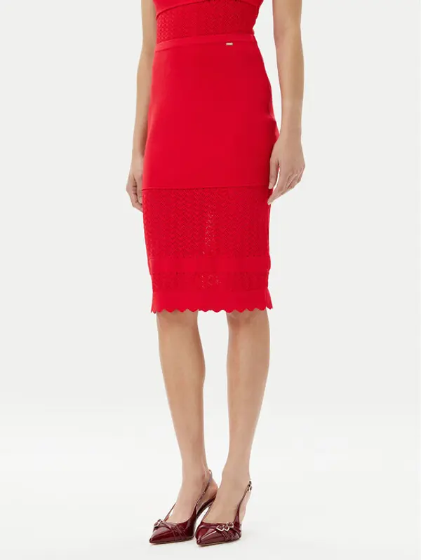 Gaudi Gaudi Suknja olovka 511FD73005 Crvena Slim Fit