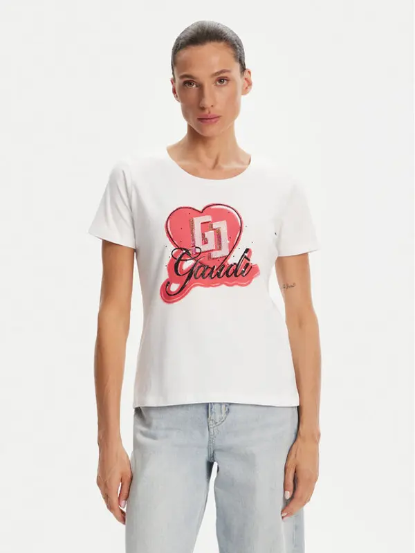 Gaudi Gaudi T-shirt 511BD64037 Bijela Regular Fit