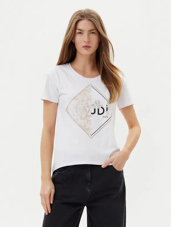 Gaudi Gaudi T-shirt 511BD64039 Bijela Regular Fit