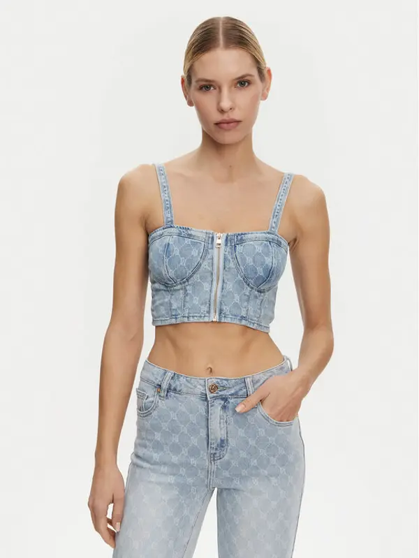 Gaudi Gaudi Top 511BD46001 Plava Slim Fit