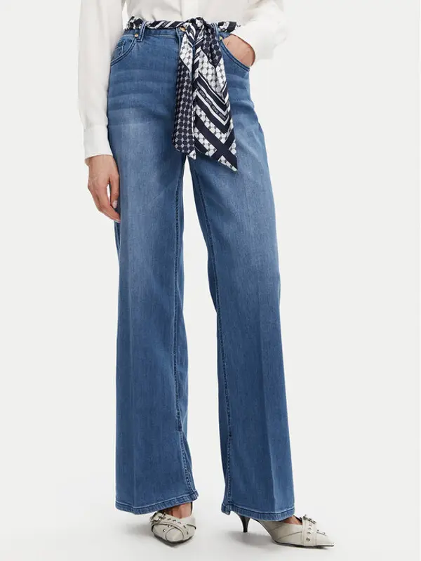 Gaudi Gaudi Traperice 511BD26009 Plava Wide Leg