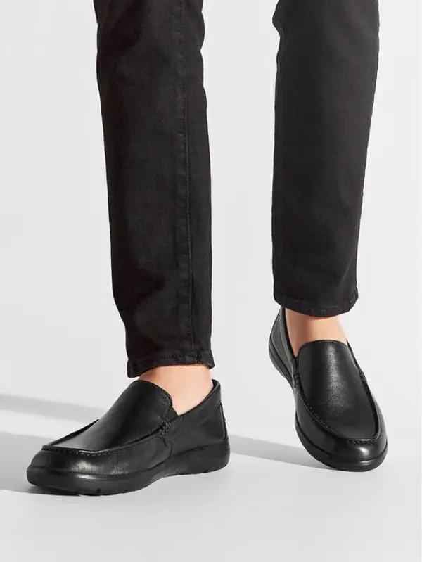 Geox Geox Loaferice U Leitan E U043QE 00085 C9999 Crna