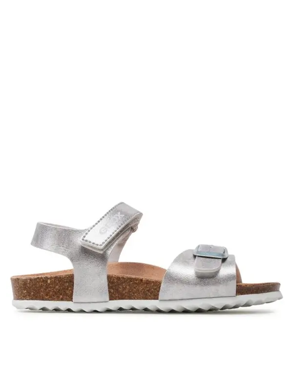Geox Geox Sandale J Adriel Girl J028MC000BJC1007 S Srebrna