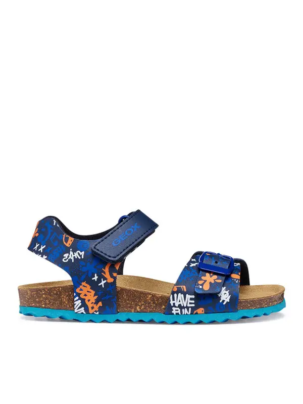Geox Geox Sandale J Ghita Boy J028LB 06A54 C0693 S Tamnoplava