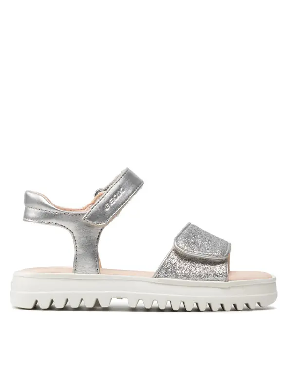 Geox Geox Sandale J S.Coralie G. B J256EB 0NFEW C1007 S Srebrna