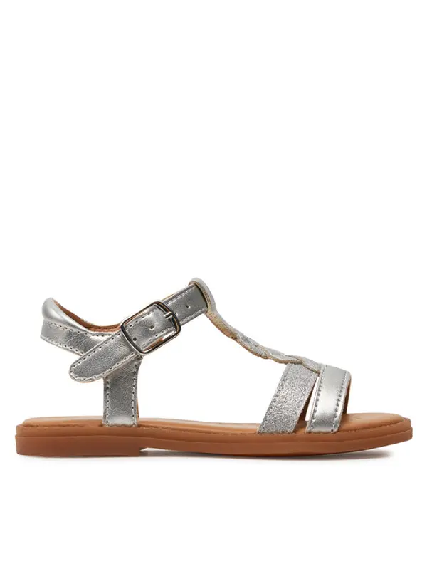Geox Geox Sandale J Sandal Karly Girl J4535H 0NFQD C1007 M Srebrna
