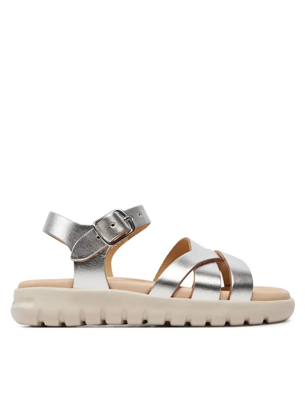 Geox Geox Sandale J Sandal Soleima Gir J45GSA 000CF C1007 M Srebrna