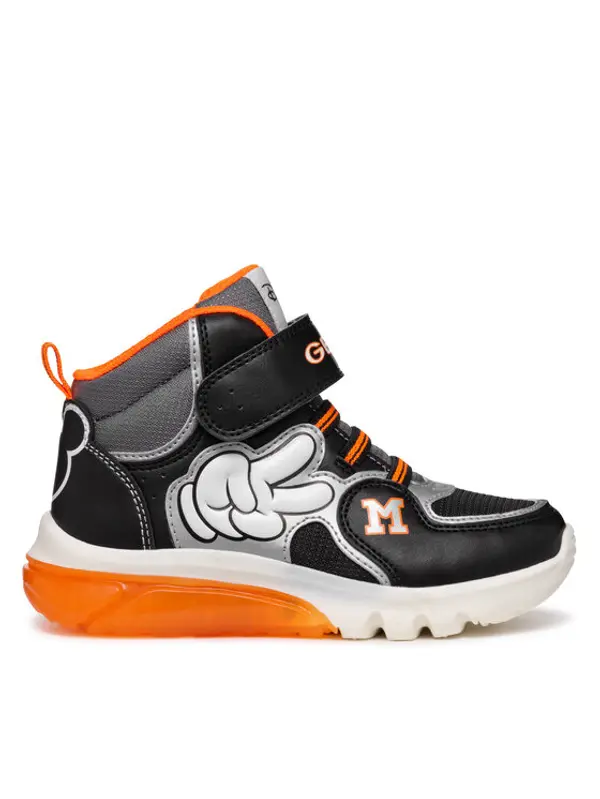 Geox Geox Tenisice J Ciberdron Boy J46LBF 000BC C0039 D Crna