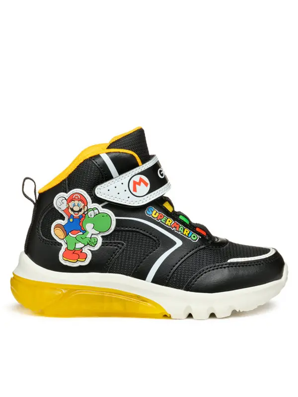 Geox Geox Tenisice J Ciberdron Boy J46LBJ 054FU C0054 D Crna