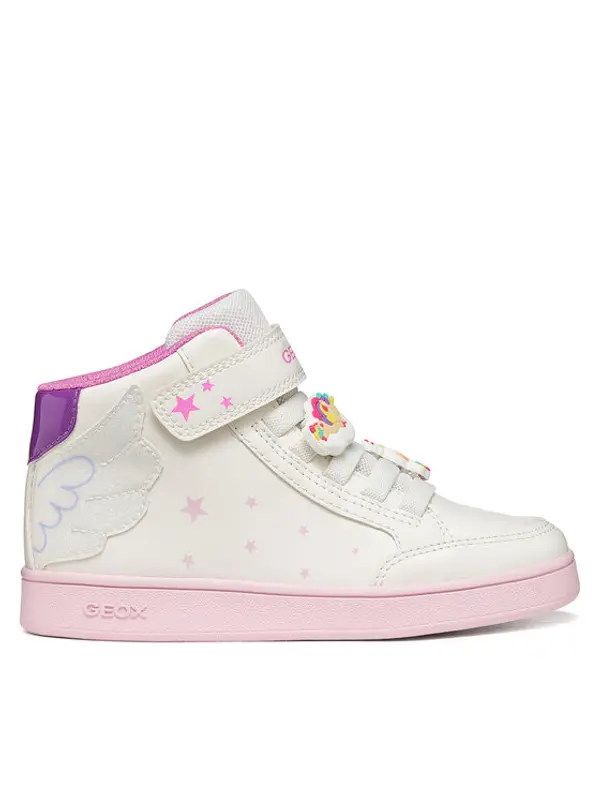 Geox Geox Tenisice J Eclyper Girl J66LRA 0BCQ6 C0653 M Bijela