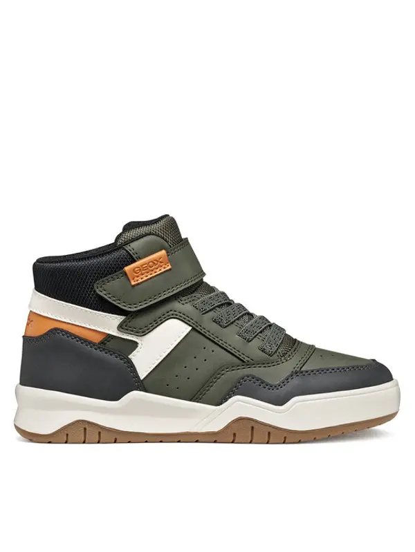 Geox Geox Tenisice J Perth Boy J367RF 0MEMS C3009 S Tamno zelena