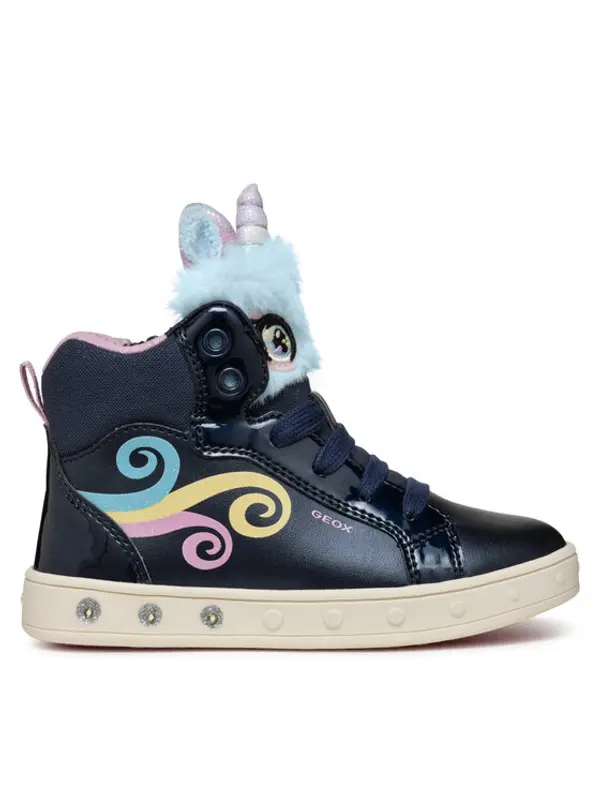 Geox Geox Tenisice J Skylin Girl J468WA 0NFBH C4243 D Tamnoplava