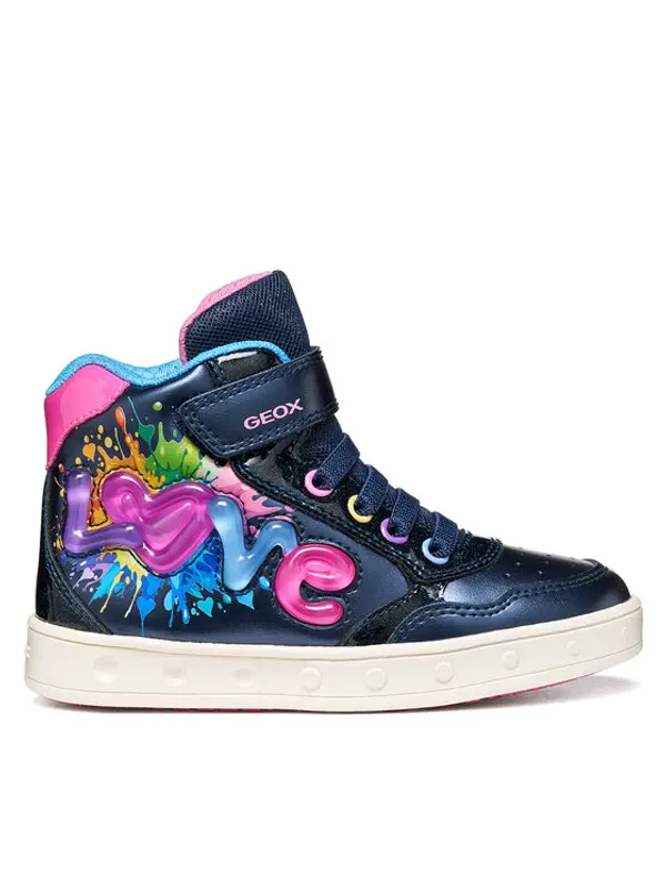 Geox Geox Tenisice J Skylin Girl J668WB 0NFKC C4243 S Tamnoplava