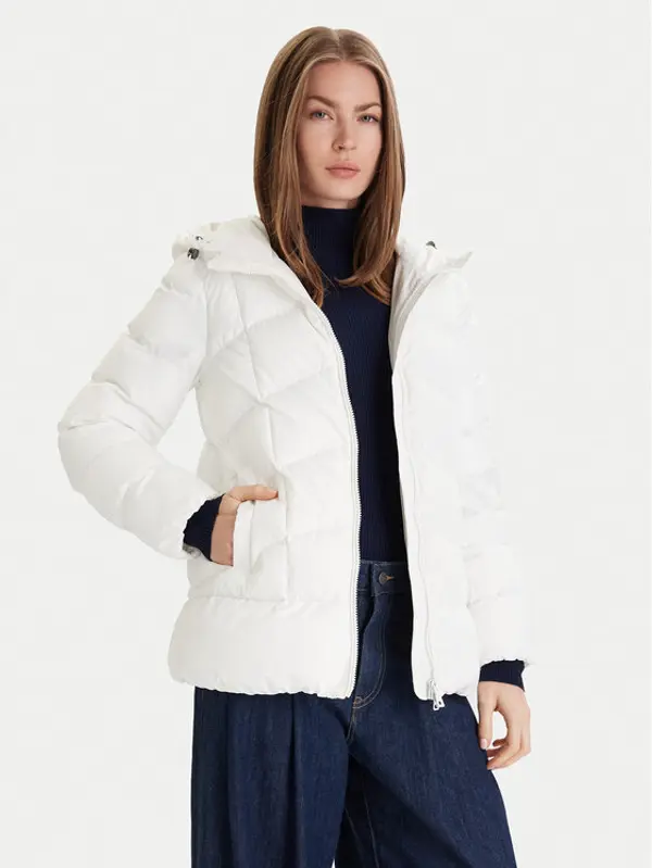 Geox Geox Zimska jakna Anylla W4628P T3144 F1680 Bijela Regular Fit