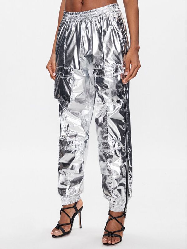 Gestuz Gestuz Hlače Afina 10906981 Srebrna Regular Fit