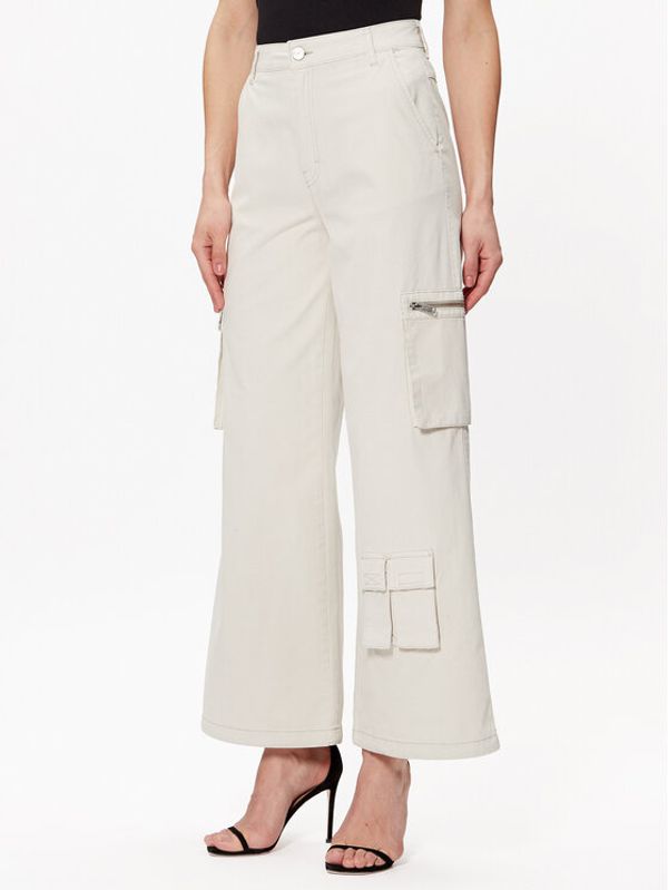 Gestuz Gestuz Hlače Candace 10907045 Écru Regular Fit