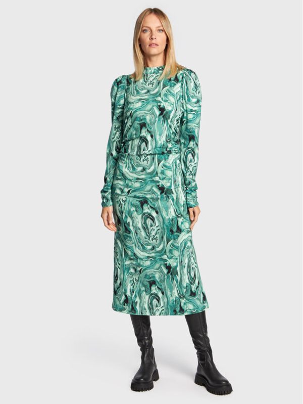 Gestuz Gestuz Koktel haljina Ravagz 10906551 Zelena Slim Fit