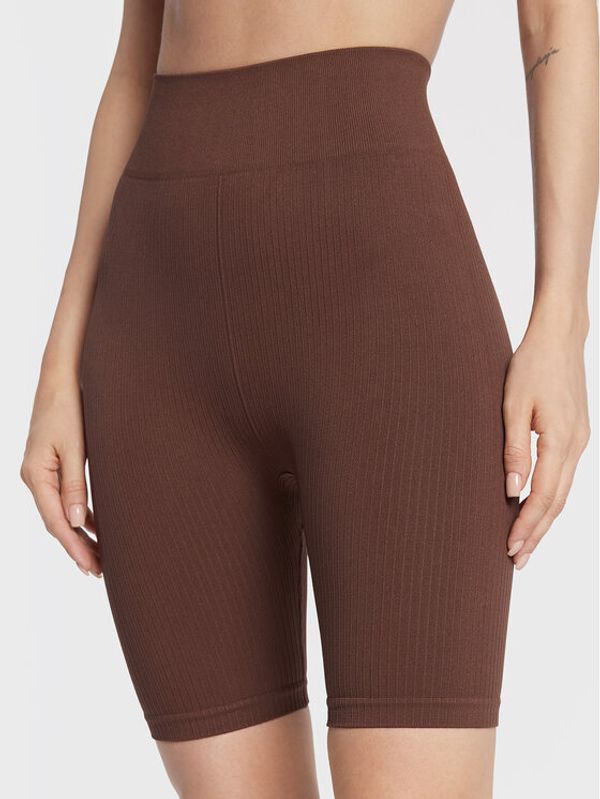 Gina Tricot Gina Tricot Biciklističke hlače Sky Seamless 16534 Smeđa Slim Fit