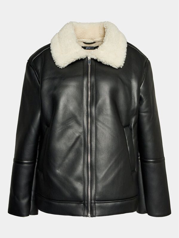 Gina Tricot Gina Tricot Jakna od imitacije kože 20499 Crna Regular Fit