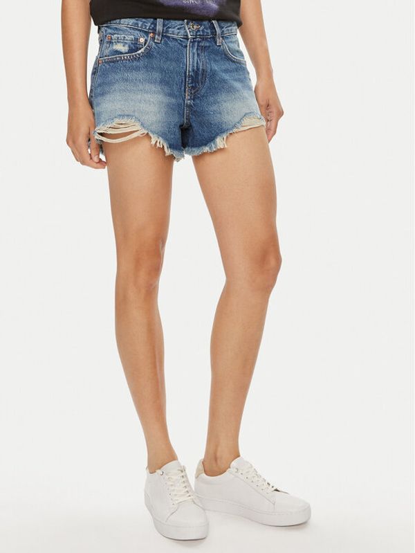 Gina Tricot Gina Tricot Kratke traperice Galla 18989 Plava Regular Fit