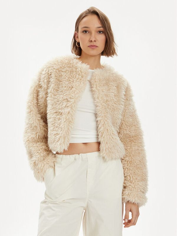 Gina Tricot Gina Tricot Krzno 20976 Bež Oversize