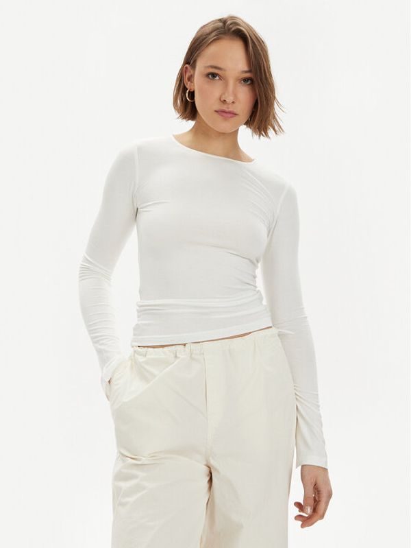 Gina Tricot Gina Tricot Majica 20789 Bijela Slim Fit