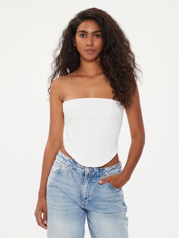 Gina Tricot Gina Tricot Top 21293 Bijela Slim Fit