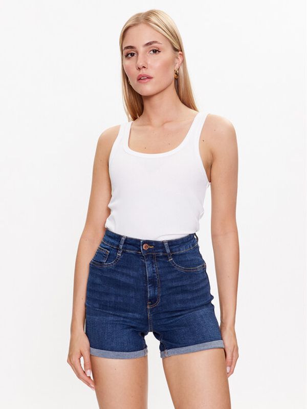 Gina Tricot Gina Tricot Top Rib tank 19105 Bijela Regular Fit