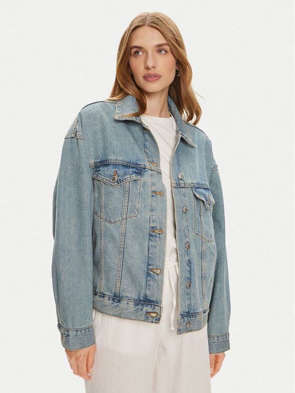 Gina Tricot Gina Tricot Traper jakna 22124 Plava Loose Fit