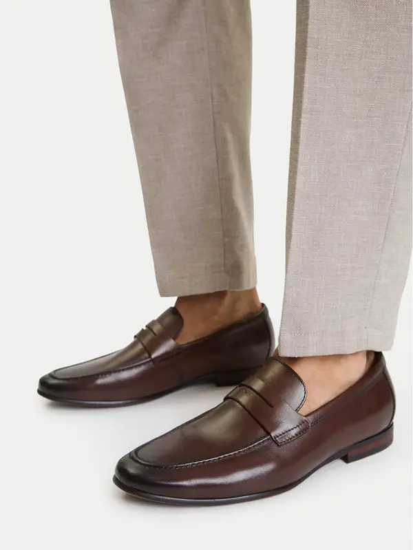 gino rossi GINO ROSSI Loaferice EO-BENITO-02 126AM Smeđa