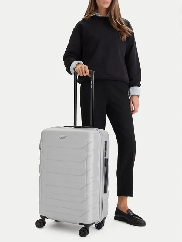 gino rossi GINO ROSSI Srednji kofer CEO-GIN-M-003-05-SILVER Srebrna
