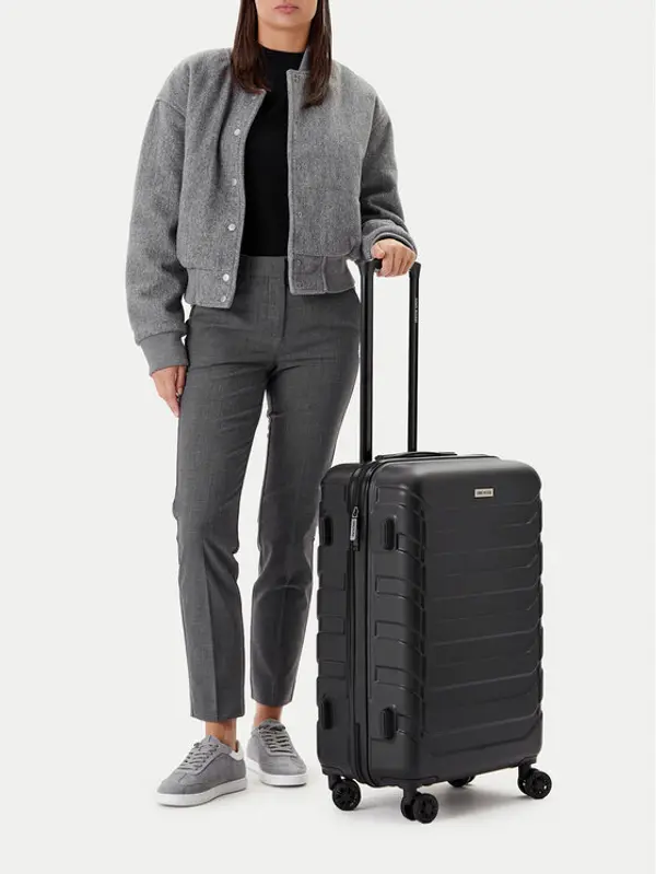 gino rossi GINO ROSSI Srednji kofer GIN-M-001-05-BLACK Crna