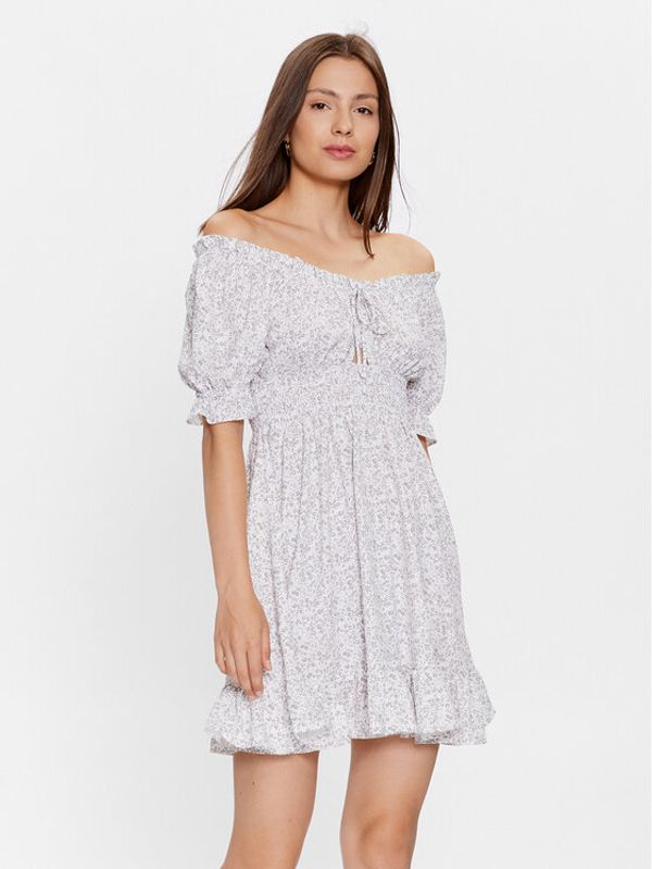 Glamorous Glamorous Haljina za svaki dan CK7006 Bijela Regular Fit