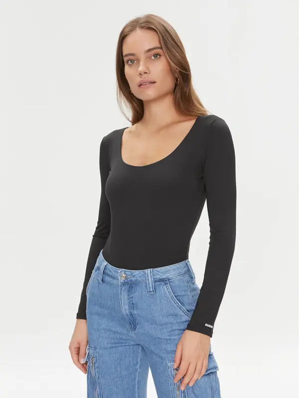 Guess Guess Bodi Chia V3BP22 KC450 Crna Slim Fit