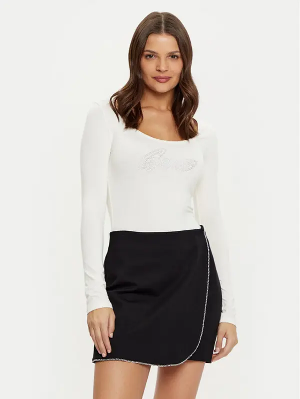 Guess Guess Bodi W5RP00 K68D2 Écru Slim Fit
