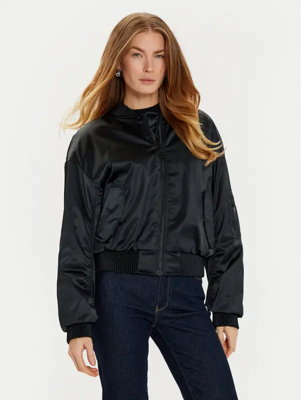 Guess Guess Bomber Aurore W4BL48 WGKK2 Crna Regular Fit