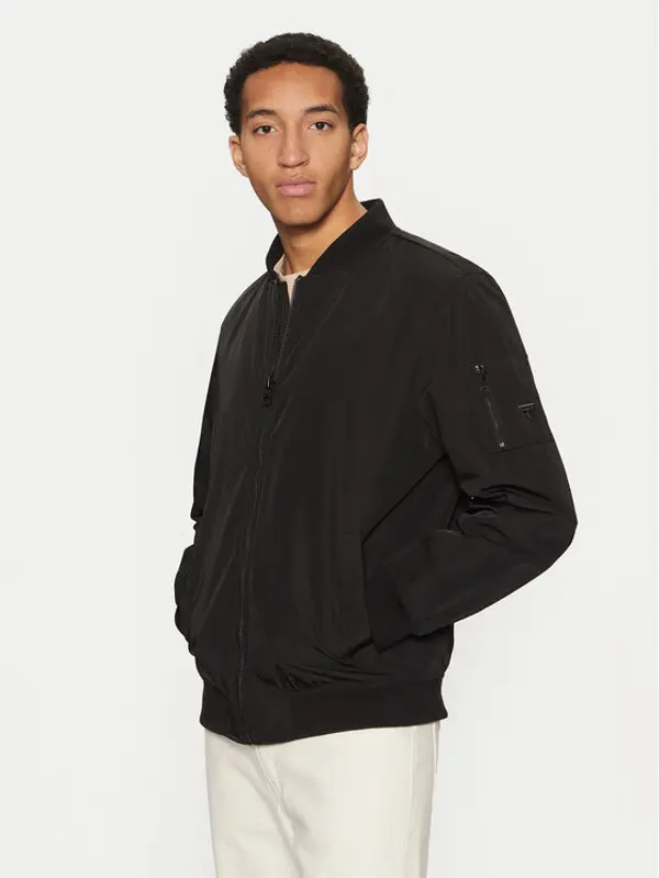 Guess Guess Bomber M5RL02 WGU82 Crna Regular Fit
