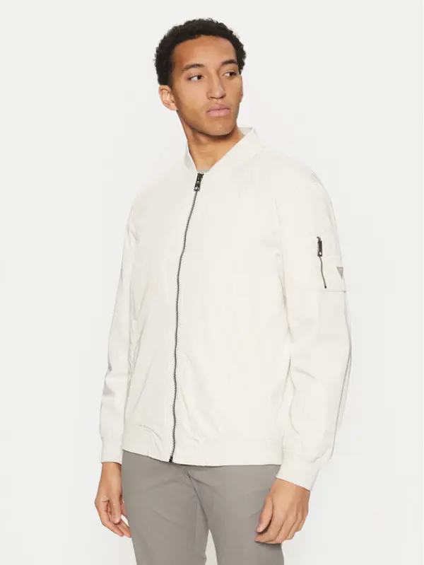 Guess Guess Bomber M5RL02 WGU82 Écru Regular Fit