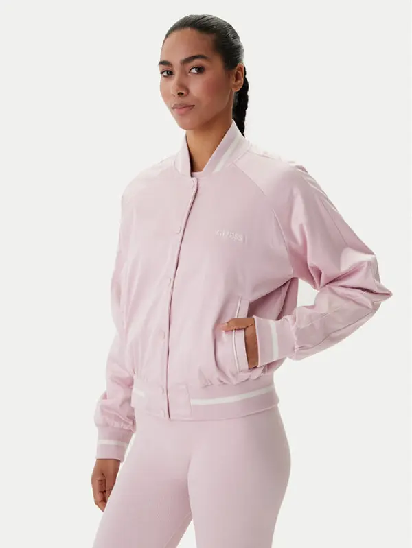 Guess Guess Bomber V6RL02 WL022 Ružičasta Regular Fit