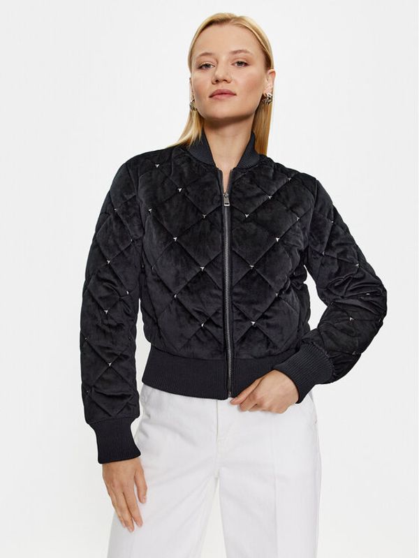 Guess Guess Bomber W3YL08 WFIS0 Crna Regular Fit