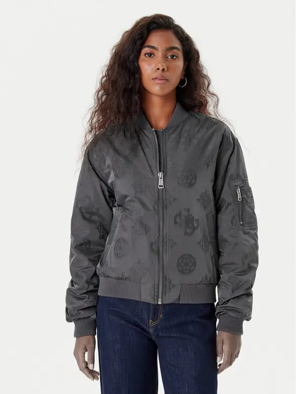 Guess Guess Bomber W5YL08 WHDK2 Siva Regular Fit