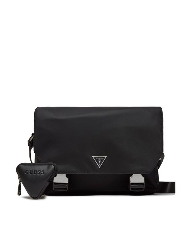 Guess Guess Crossover torbica Certosa Nylon Eco HMECRN P4162 Crna