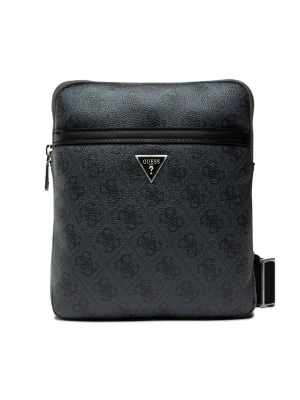 Guess Guess Crossover torbica Vezzola Smart Crossbody Flat HMEVZL P2223 Crna