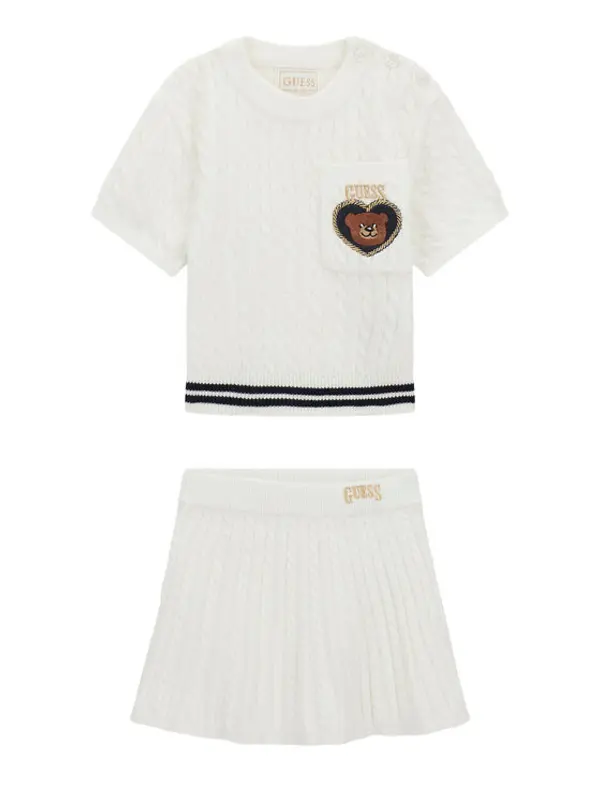 Guess Guess Dječji set K6RG08 Z37L1 Bijela Regular Fit
